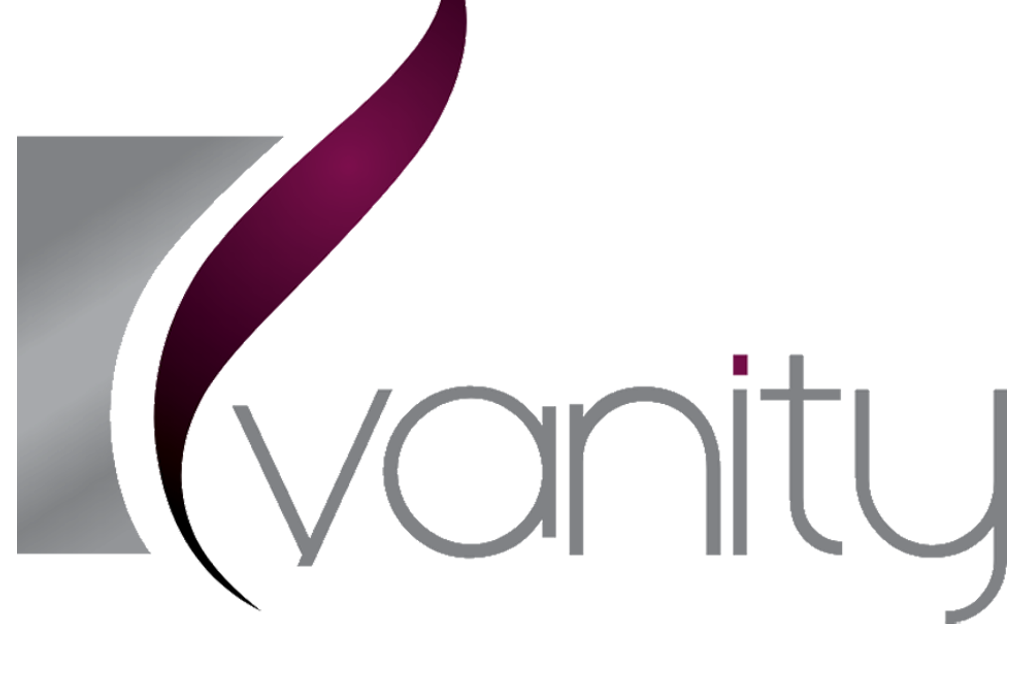VANITY – logo i naklejki na witrynę
