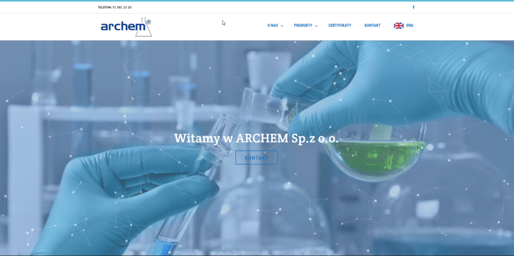 Archem Sp.z o.o. – strona internetowa