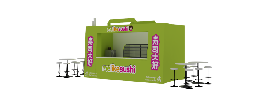 Melikesushi – Koszulka i oznakowanie lokalu